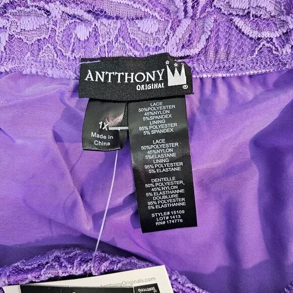 Y2K Lilac Fairy Roses Floral Lace Sheer Midi Skirt Sz 1X Lined Whimsigoth - Picture 6 of 8